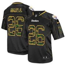 Nike Pittsburgh Steelers #26 Le'Veon Bell Black Men's Stitched NFL Elite Camo Fashion Jersey
