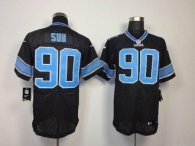 Nike Lions -90 Ndamukong Suh Black Alternate Stitched NFL Elite Jersey