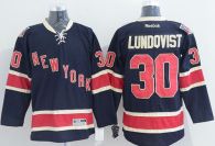 New York Rangers -30 Henrik Lundqvist Dark Blue Third Stitched NHL Jersey