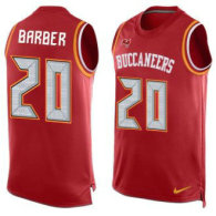 Nike Buccaneers -20 Ronde Barber Red Team Color Stitched NFL Limited Tank Top Jersey