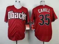 Arizona Diamondbacks #35 Trevor Cahill Red Cool Base Stitched MLB Jersey