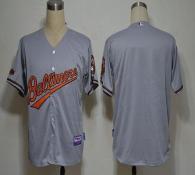 Baltimore Orioles Blank Grey Cool Base Stitched MLB Jersey