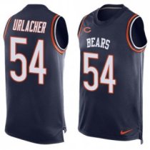 Nike Bears -54 Brian Urlacher Navy Blue Team Color Stitched NFL Limited Tank Top Jersey