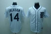 Detroit Tigers #14 Austin Jackson Stitched White MLB Jersey