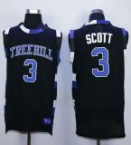 One Tree Hill Ravens -3 Lucas Scott Black Stitched Basketball Jersey