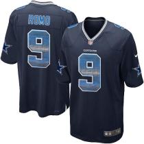 Nike Cowboys -9 Tony Romo Navy Blue Team Color Stitched NFL Limited Strobe Jersey