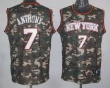 New York Knicks -7 Carmelo Anthony Camo Stealth Collection Stitched NBA Jersey