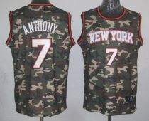 New York Knicks -7 Carmelo Anthony Camo Stealth Collection Stitched NBA Jersey