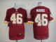 Nike NFL Washington Redskins #46 Alfred Morris Red Elite Autographed Jersey