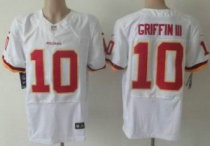 2013 NFL NEW Washington Redskins 10 Robert Griffin III White Jerseys(Elite)