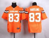Nike Cleveland Browns -83 Brian Hartline Orange Alternate Men's Stitched NFL New Elite Jersey