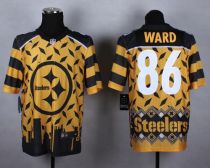 Nike Pittsburgh Steelers #86 Hines Ward Gold Men's Stitched NFL Elite Noble Fashion Jersey