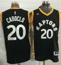 Toronto Raptors -20 Bruno Caboclo Black Gold Stitched NBA Jersey