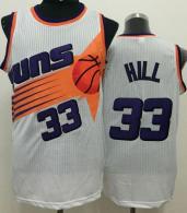 Phoenix Suns -33 Grant Hill White Throwback Stitched NBA Jersey