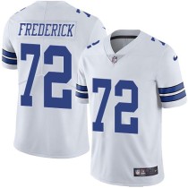 Nike Cowboys -72 Travis Frederick White Stitched NFL Vapor Untouchable Limited Jersey