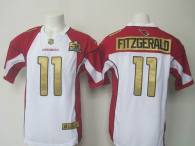 Nike Arizona Cardinals -11 Larry Fitzgerald White Super Bowl 50 Collection Stitched NFL Elite Jersey