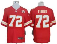 Nike Kansas City Chiefs #72 Eric Fisher Red Team Color Men's Stitched NFL Elite Jersey