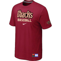 Arizona Diamondbacks Crimson Red Nike Short Sleeve Practice T-Shirt