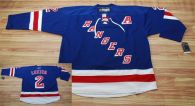 New York Rangers -2 Brian Leetch Stitched Blue NHL Jersey