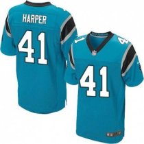 Nike Carolina Panthers -41 Roman Harper Blue Alternate Stitched NFL Elite Jersey