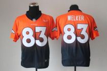 Nike Denver Broncos #83 Wes Welker Orange Navy Blue Men's Stitched NFL Elite Fadeaway Fashion Jersey