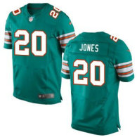 Nike Dolphins -20 Reshad Jones Aqua Green Alternate Stitched NFL Elite Jersey