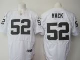 Nike Oakland Raiders #52 Khalil Mack White Men's Stitched NFL New Elite Jersey