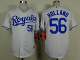 Kansas City Royals -56 Greg Holland White Cool Base Stitched MLB Jersey