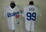 Los Angeles Dodgers -99 Hyun-Jin Ryu White Cool Base Stitched MLB Jersey