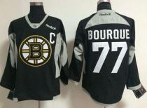 Boston Bruins -77 Ray Bourque Black Practice Stitched NHL Jersey