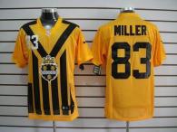 Nike Pittsburgh Steelers #83 Heath Miller Gold 1933s Throwback Men's Stitched NFL Elite Jersey