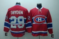 Montreal Canadiens -29 Ken Dryden Stitched Red CH CCM Throwback NHL Jersey