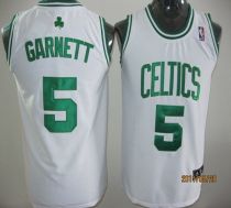 Boston Celtics #5 Kevin Garnett White Stitched Youth NBA Jersey