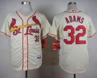 St Louis Cardinals #32 Matt Adams Cream Cool Base Stitched MLB Jersey