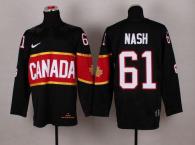 Olympic 2014 CA 61 Rick Nash Black Stitched NHL Jersey
