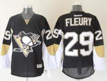 Pittsburgh Penguins -29 Andre Fleury Black Stitched NHL Jersey