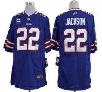 Nike Bills -22 Fred Jackson Royal Blue Team Color With C Patch Stitched NFL Game Jersey
