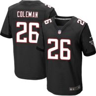 Nike Falcons -26 Tevin Coleman Black Alternate Men's Stitched NFL Elite Jersey