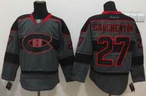 Montreal Canadiens -27 Alex Galchenyuk Charcoal Cross Check Fashion Stitched NHL Jersey