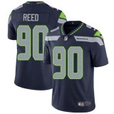 Nike Seahawks -90 Jarran Reed Steel Blue Team Color Stitched NFL Vapor Untouchable Limited Jersey