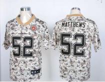 Nike Green Bay Packers #52 Clay Matthews Camo USMC Men's Stitched NFL Elite Jersey