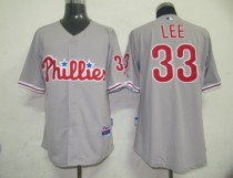 Philadelphia Phillies #33 Cliff Lee Grey Stitched MLB Jersey