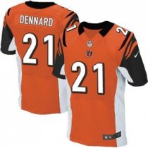 2014 NFL Draft Cincinnati Bengals -21 Darqueze Dennard Orange Elite Jersey