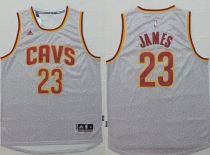 Cleveland Cavaliers -23 LeBron James Grey Fashion Stitched NBA Jersey