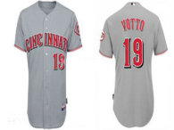 Cincinnati Reds -19 Joey Votto Grey Cool Base Stitched MLB Jersey