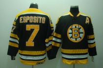 Boston Bruins -7 Phil Esposito Stitched Black CCM Throwback NHL Jersey