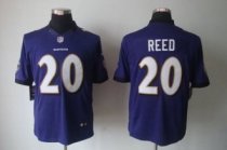 Nike Ravens -20 Ed Reed Purple Team Color Stitched NFL Limited Jersey