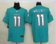 Nike Dolphins -11 Mike Wallace Aqua Green Team Color Stitched NFL Elite Jersey