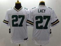Nike Green Bay Packers #27 Eddie Lacy White Men's Stitched NFL Elite Jersey