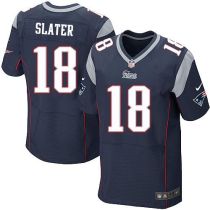 Nike New England Patriots -18 Matt Slater Navy Blue Team Color Mens Stitched NFL Elite Jersey